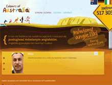 Tablet Screenshot of coloursofaustralia.pl